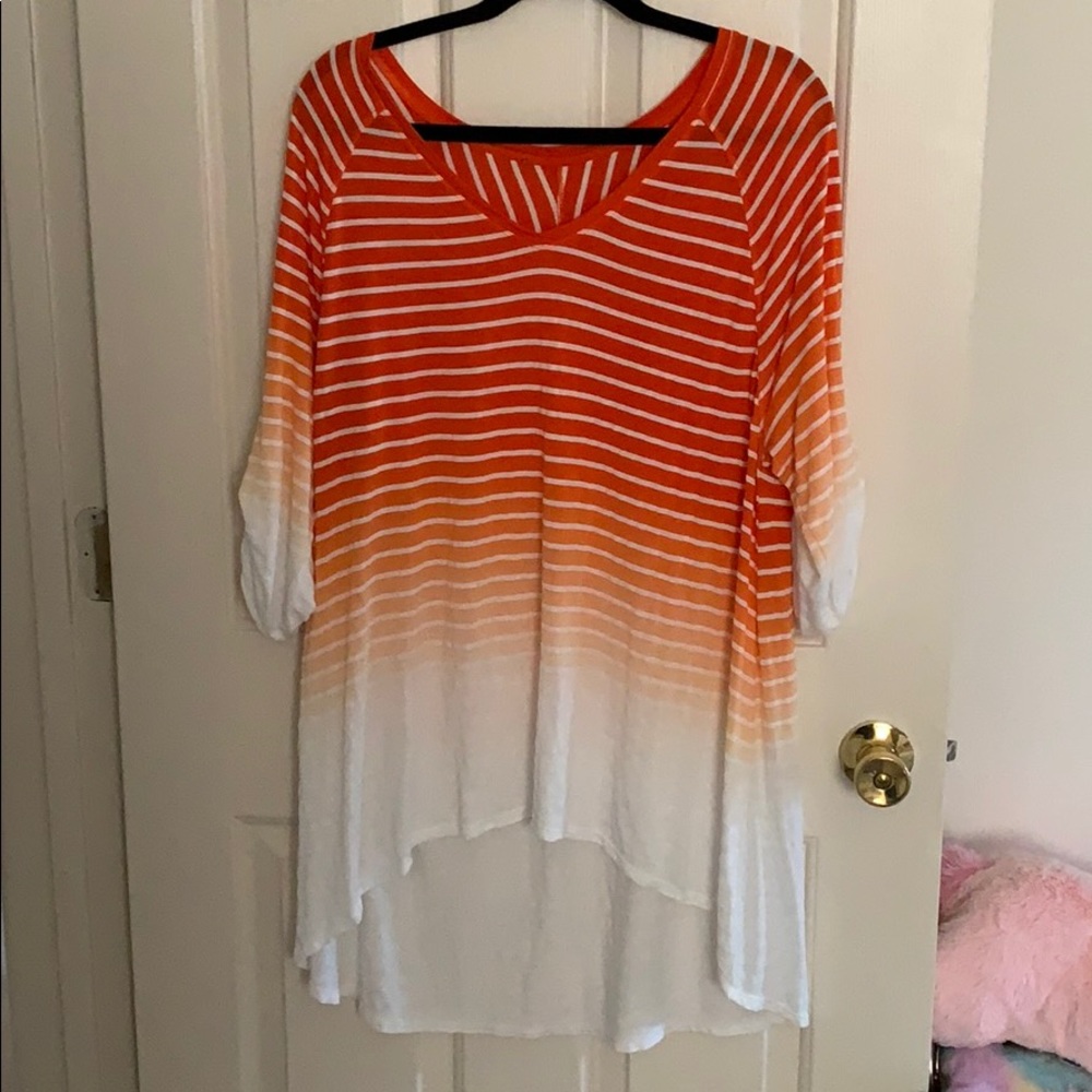 hi low 3/4 top